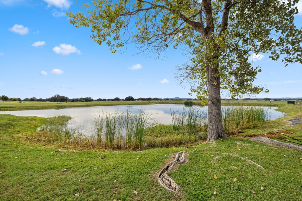 Pond Views from Villas Lodging at Legends Golf Course in Austin Texas