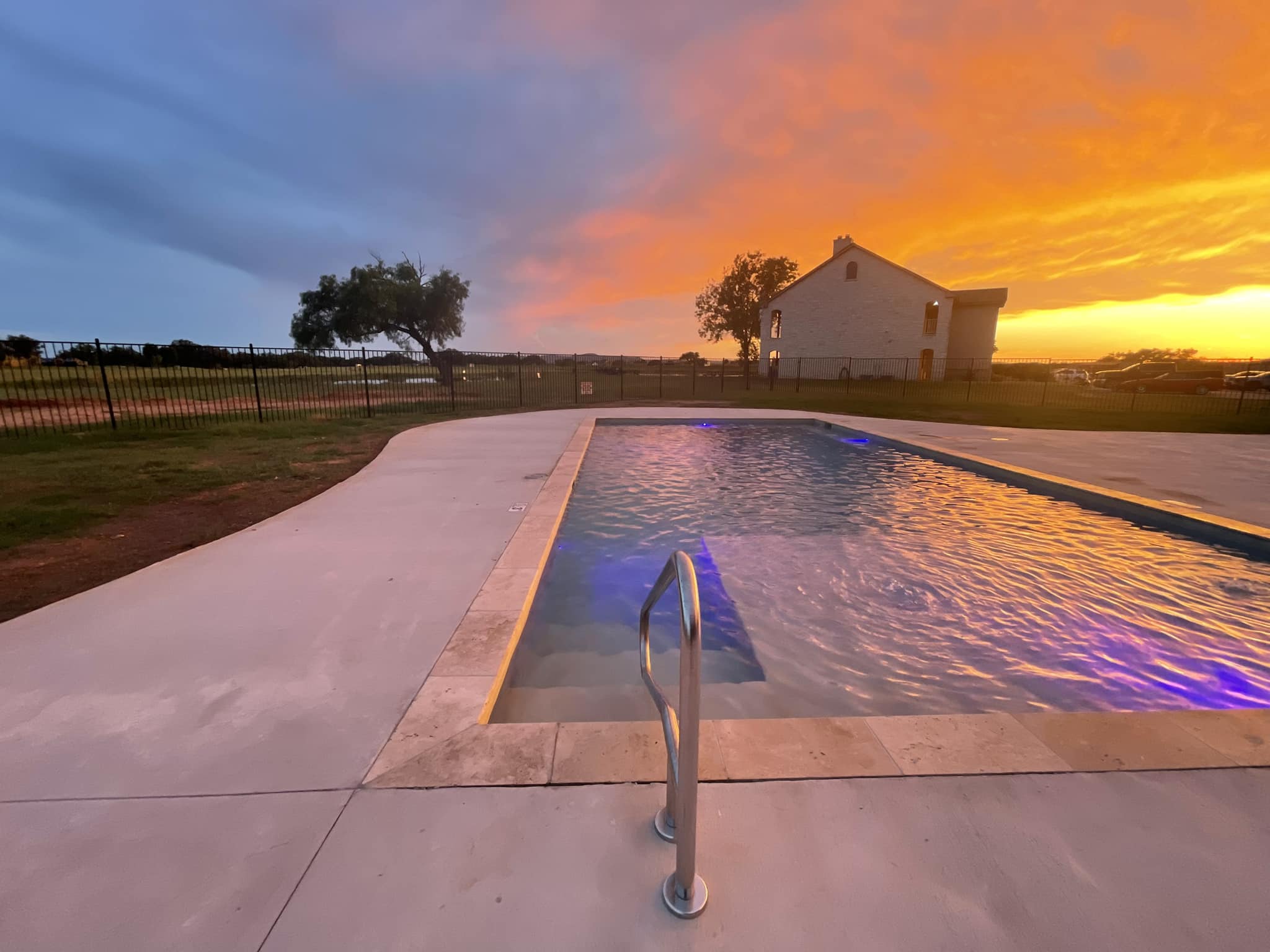 Hill Country Sunset Views from Pool Deck at Legends Golf Course and Villas