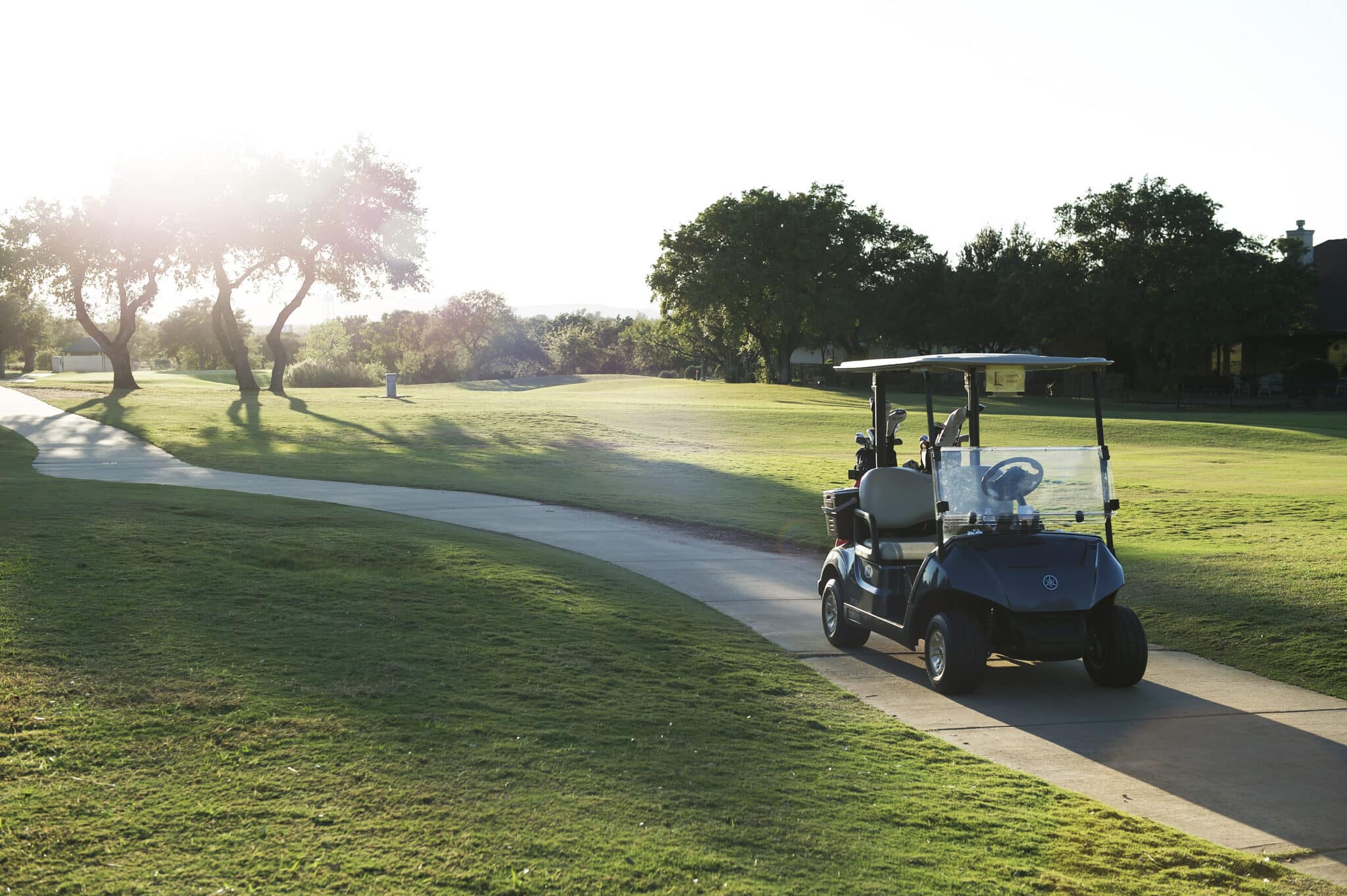 Playing on Dormant Grass means Cart Path Only at Legends Golf Course near Austin TX