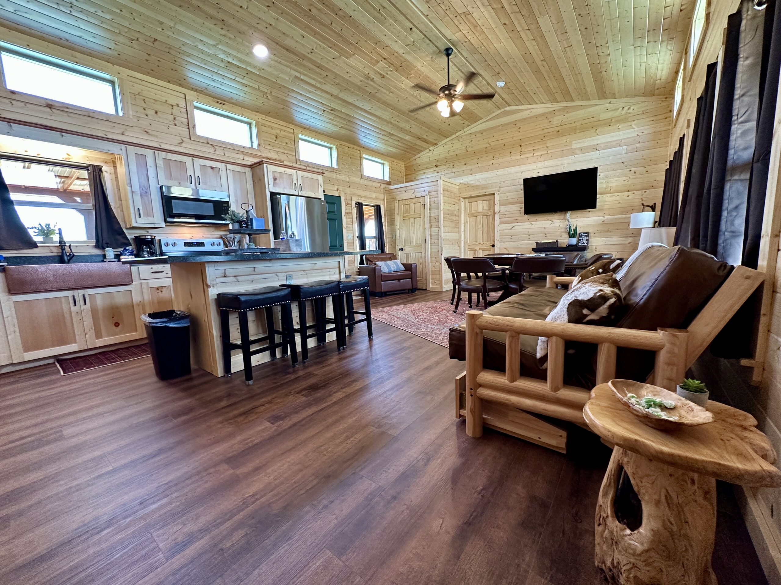 Main Living Area for Large Groups Stay and Play near Austin Main Living Area for Large Groups Stay and Play near Austin